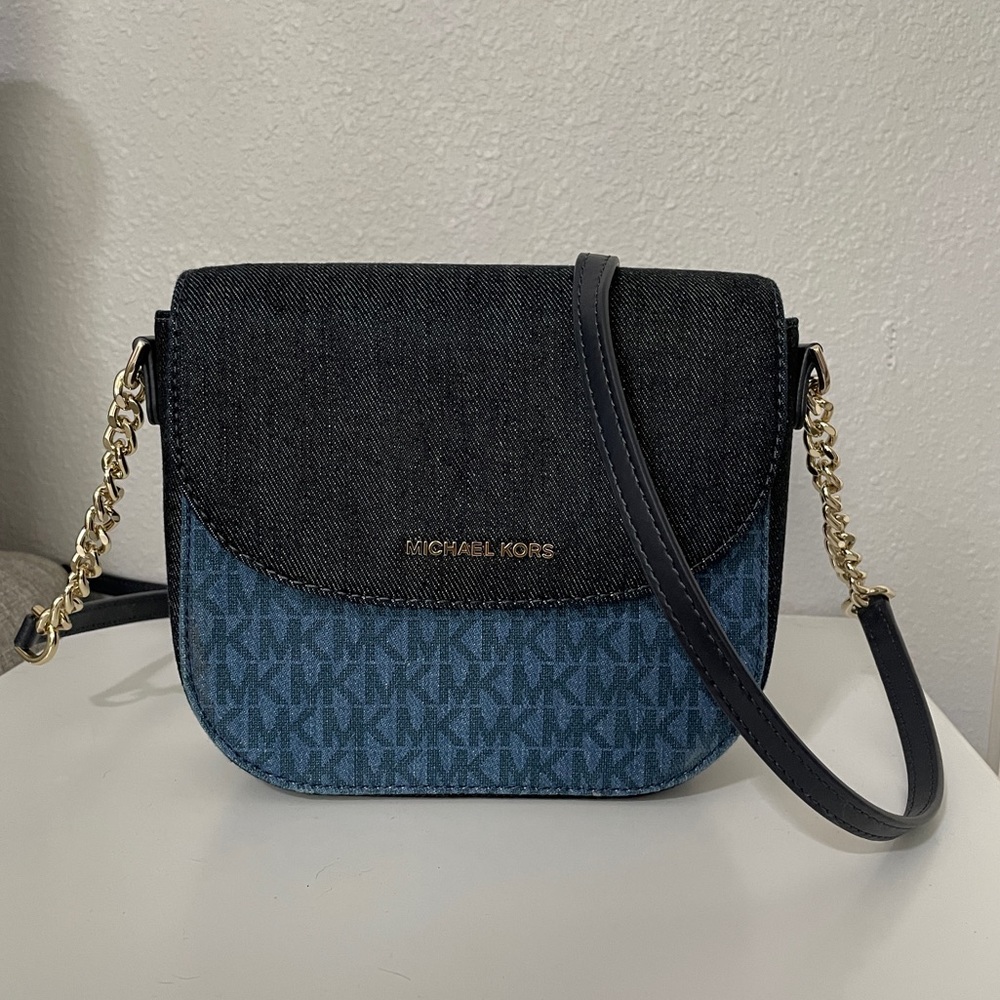Michael Kors Denim Crossbody Handbag